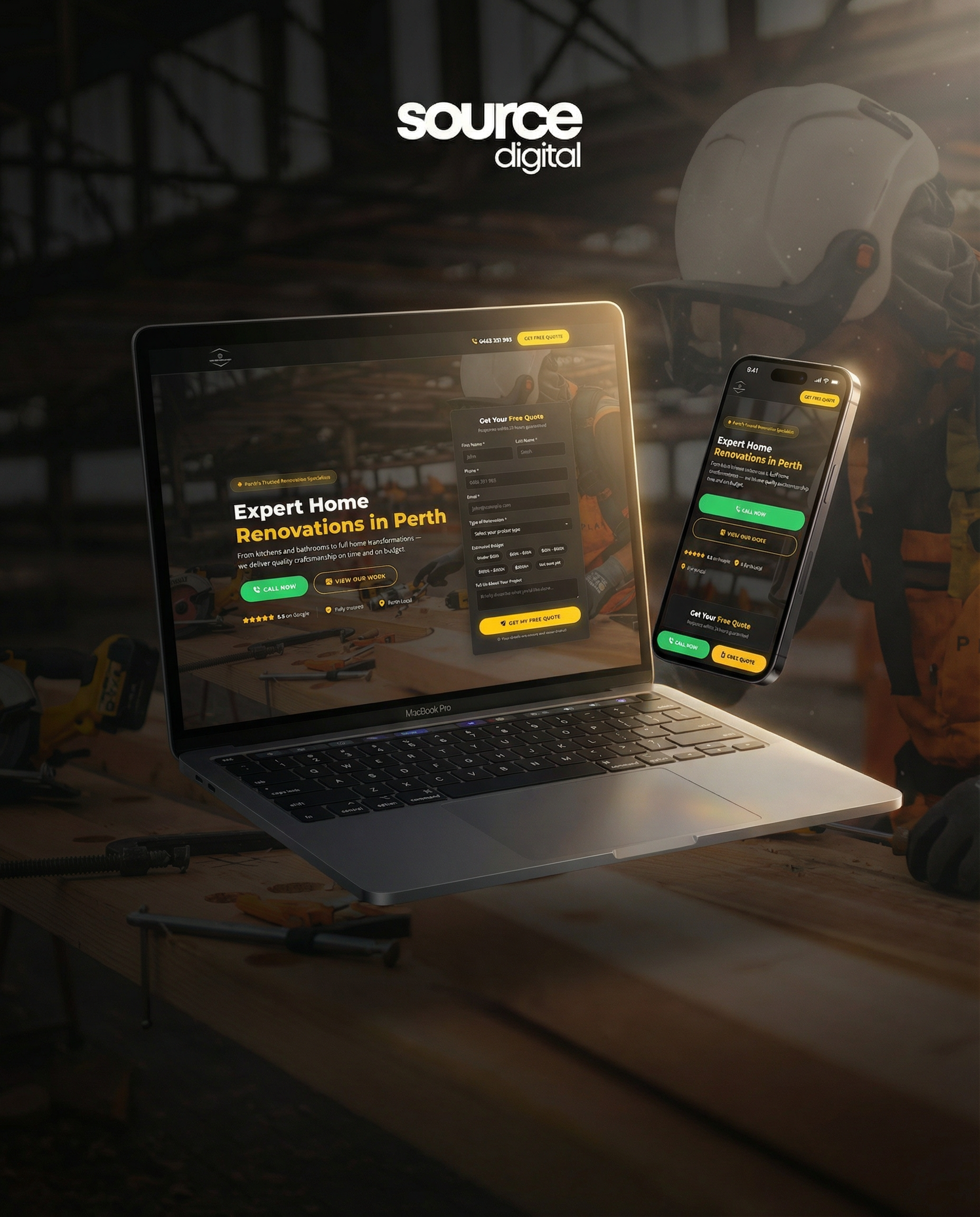 Landing page design Perth — custom coded landing page built by Source Digital for Kang